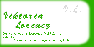 viktoria lorencz business card